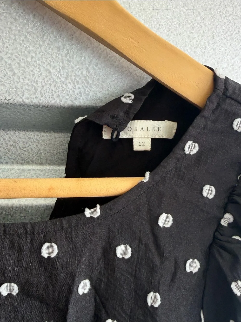 Noralee Claire Dress in black & ivory dot